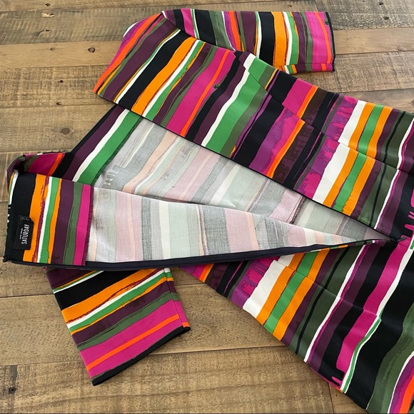 Kate Spade Saturday Slash Pocket Multicolor Striped Shift Dress - Picture 4 of 7